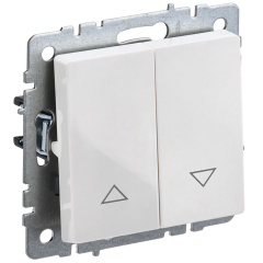BRITE Выключ. жалюзи 10А ВС10-1-5-БрБ бел. IEK BR-V15-0-10-K01