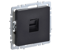 BRITE Роз. комп. RJ45 кат.6 РК11-БрЧ черн. IEK BR-K10-2-K02