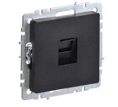 BRITE Роз. комп. RJ45 кат.6 РК11-БрЧ черн. IEK BR-K10-2-K02
