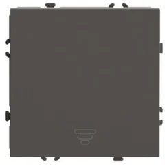 Выключатель 1-кл.самовозвр. (механизм), , 250В, 10А, серия Эмили, RSW10-5112-09, антрацит, so STEKKE