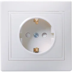 KVARTA Роз. 1-мест. с з/к/ш 16А РСш10-3-КБ бел. IEK ERK11-K01-16-DM