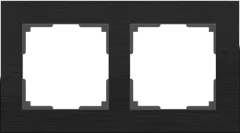 Рамка на 2 поста (черный алюминий) Aluminium W0021708 Werkel a050962