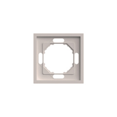 Рамка , PFR00-5001-08 1-местная, серия Эмили, кашемир, soft touch STEKKER 49910