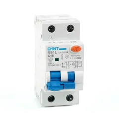 Диф. автомат NB1L 1P+N C16 30мА тип A 6кА (36mm) (R) CHINT 203019