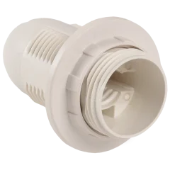 Ппл14-02-К12 Патрон пластик с кольцом, Е14, белый (50 шт), стикер на изделии, IEK EPP21-02-01-K01