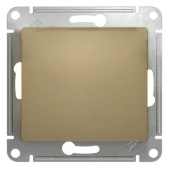 Выключатель GLOSSA одноклавишный, в рамку, титан схема 1 Systeme Electric GSL000411
