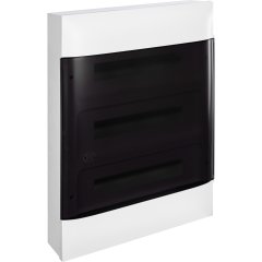 Щит пластиковый накладной Practibox S 3x18 модуля дымчатая дверь шины N+PE Legrand 137618