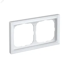 ARTGALLERY PURE 2-постовая РАМКА, ОРГАНИЧЕСКОЕ СТЕКЛО БЕЛЫЙ Systeme Electric GAL320102