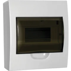 Корпус пластиковый ЩРН-П-8 черн. прозр. дверь IP41 GENERICA MKP12-N-08-41-G