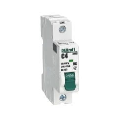 Авт. выкл. 1Р 4А х-ка C ВА-103 6кА нов. DEKraft 12267DEK