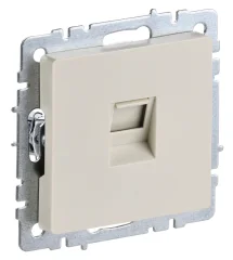 BRITE Роз. RJ45 комп.кат.6 РК11-БрКр беж. IEK BR-K10-2-K10