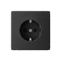 ARTGALLERY РОЗЕТКА с заземлением со шторками, 16А, механизм, быстрозажим. клем., КАРБОН Systeme Elec