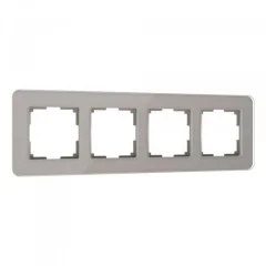 Рамка из стекла на 4 поста Elite дымчатый W0042417 Werkel a057877