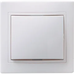 KVARTA Выключ. 1-кл. прох. 10А ВСп10-1-0-КБ бел. IEK EVK12-K01-10-DM