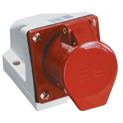 Розетка стац. ССИ-115 16А-6ч 380В 3P+PE+N IP44 IEK PSR12-016-5