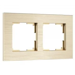 Рамка на 2 поста AluMax (шампань) W0023511 Werkel a066334