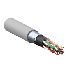 Витая пара TERACOM PRO Cat.6 F/UTP 4 пары solid 23AWG оболочка LSZH нг(А)-HF цвет серый (упак TR EKF