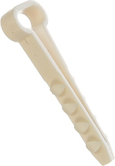 Дюбель-хомут прямоугольный 10х5 белый (100 шт) РосДюбель 15-0453