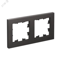 Рамка 2-ая (двойная), Базальт, серия Atlas Design, Systeme Electric ATN001402