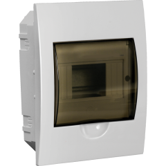 Корпус пластиковый ЩРВ-П-6 черн. прозр. дверь IP41 GENERICA MKP12-V-06-41-G