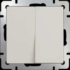 Выключатель двухклавишный (слоновая кость)W1120003 Werkel a051475