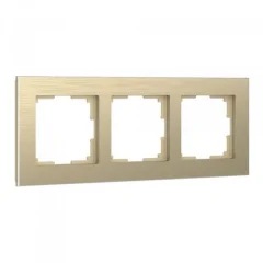Рамка на 3 поста (шампань алюминий) Aluminium W0031711 Werkel a052314