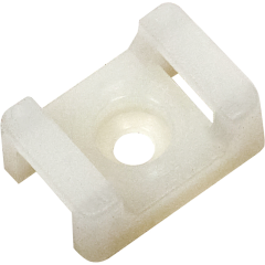 Площадка под хомуты 22х16х4мм под винт белая (100шт) IEK UHP33-22-16-4-100-K01