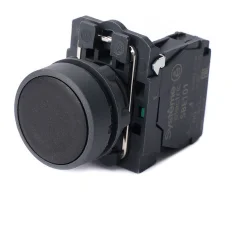 Кнопка SB5 в сборе модульная 22мм черная с возвратом пластик 1НО Systeme Electric SB5AA21