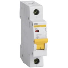 KARAT Авт. выкл. ВА47-29 1P C 40А 4,5кА IEK MVA20-1-040-C