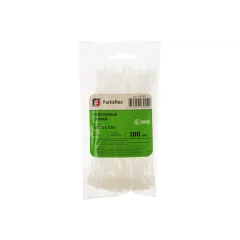 Стяжка нейлоновая КСС 3х120 (бел) (100шт) Fortisflex 49392