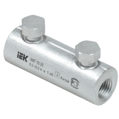 Алюминиевая механическая гильза со срывными болтами АМГ 10-35 до 1 кВ IEK UZA-29-S10-S35-1