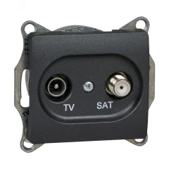 Розетка GLOSSA TV-SAT оконечная 1DB механизм Systeme Electric GSL000797