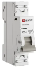 Автоматический выключатель 1P 50А (C) 6кА ВА 47-63N PROxima EKF M636150C
