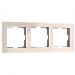Рамка на 3 поста Acrylic айвори W0032743 Werkel a060539
