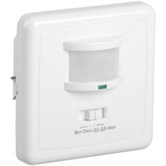 Датчик движения ДД 035 белый, макс. нагрузка 500Вт, угол обзора 140град., дальность 12м, IP20, L IEK