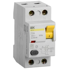 УЗО ВД1-63 2Р 25А 30мА IEK MDV10-2-025-030