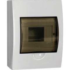 Корпус пластиковый ЩРН-П-6 черн. прозр. дверь IP41 GENERICA MKP12-N-06-41-G