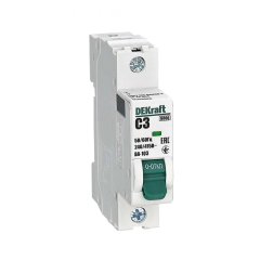 Авт. выкл. 1Р 3А х-ка C ВА-103 6кА нов. DEKraft 12266DEK