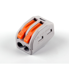 Клемма 2 х (0,08-2,5/4) монтажная LD222-412 [уп. 100шт] STEKKER 32396