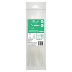 Стяжка кабельная нейлоновая 250х4.8 Белая (100шт) в пакете с замком ЗИП-ЛОК IMT2504 Systeme Electric