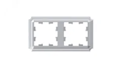 ATLASDESIGN ANTIQUE 2-постовая рамка, универсальная, АЛЮМИНИЙ Systeme Electric ATN100302