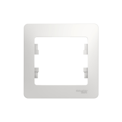 GLOSSA 1-постовая РАМКА, БЕЛЫЙ Systeme Electric GSL000101