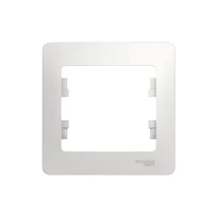 GLOSSA 1-постовая РАМКА, БЕЛЫЙ Systeme Electric GSL000101