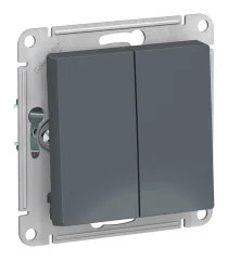 ATLASDESIGN 2-клавишный ВЫКЛЮЧАТЕЛЬ, сх.5, 10АХ, механизм, ГРИФЕЛЬ Systeme Electric ATN000751