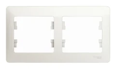 Glossa Перламутр Рамка 2-ая, горизонтальная Systeme Electric GSL000602