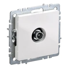 BRITE Роз. TV проходная РТВ10-0-БрБ бел. IEK BR-A10-P-K01