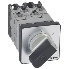 Переключатель на 2 направления - с положением ''0'', 45° - PR 12 - 4П - 8 контактов - крепление на д