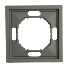 Рамка 1-местная (платиново-серый) soft touch Эмили STEKKER 49962