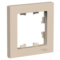 ATLASDESIGN 1-постовая РАМКА, ПЕСОЧНЫЙ Systeme Electric ATN001201