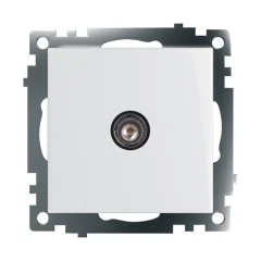 Розетка телевизионная 1-местная (механизм), серия Катрин, GLS00-7108-01, белый STEKKER 39306